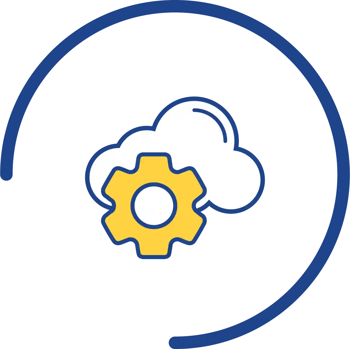 Icono computación en la nube